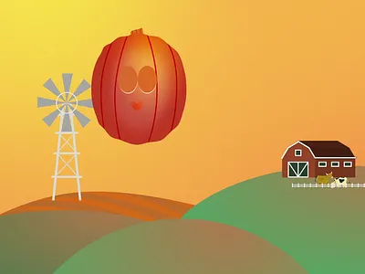 Motiontober 2023 - Jour 13: Citrouille 2d animation cartoon citrouille gif halloween hand loop motion design motion graphics october orange pumpkin