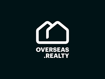 Overseas.realty branding design graphic design home letter logo logotype overseas realty typography vinelli