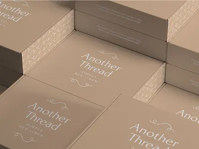 Another Thread bed linen brand bedding brand brand design brand identity branding design design brief entry graphic design logo package design packaging