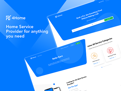 4Home - Home Service 4home app clean design home home app home mobile app home service home service mobile app landing apge landing page ui mobile app mobile design mobile ui service app service mobile app ui design web design web ui website ui