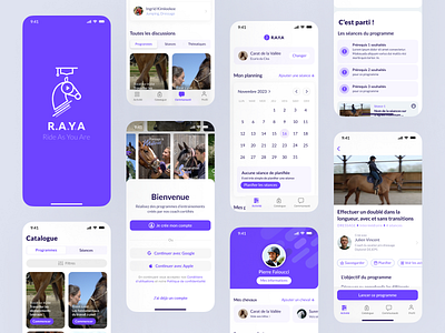 R.A.Y.A - Mobile App app app tracking application brand design horse app horse application interface mobile mobile app product design tracking tracking app ui ui design ux design uxui uxui design