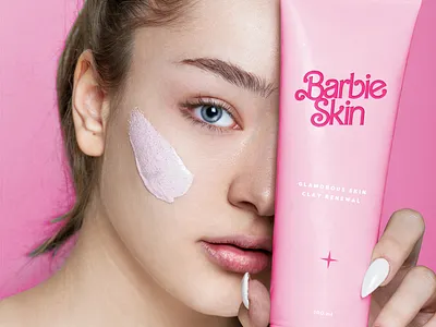 Brand Identity Concept for Barbie Skin barbie brand identity brand identity design brand identity idea branding branding inspiration graphic design graphic designer logo logo design logo designer logo idea logo inspiration minimal modern pink skin skincare skincare branding visual idenity