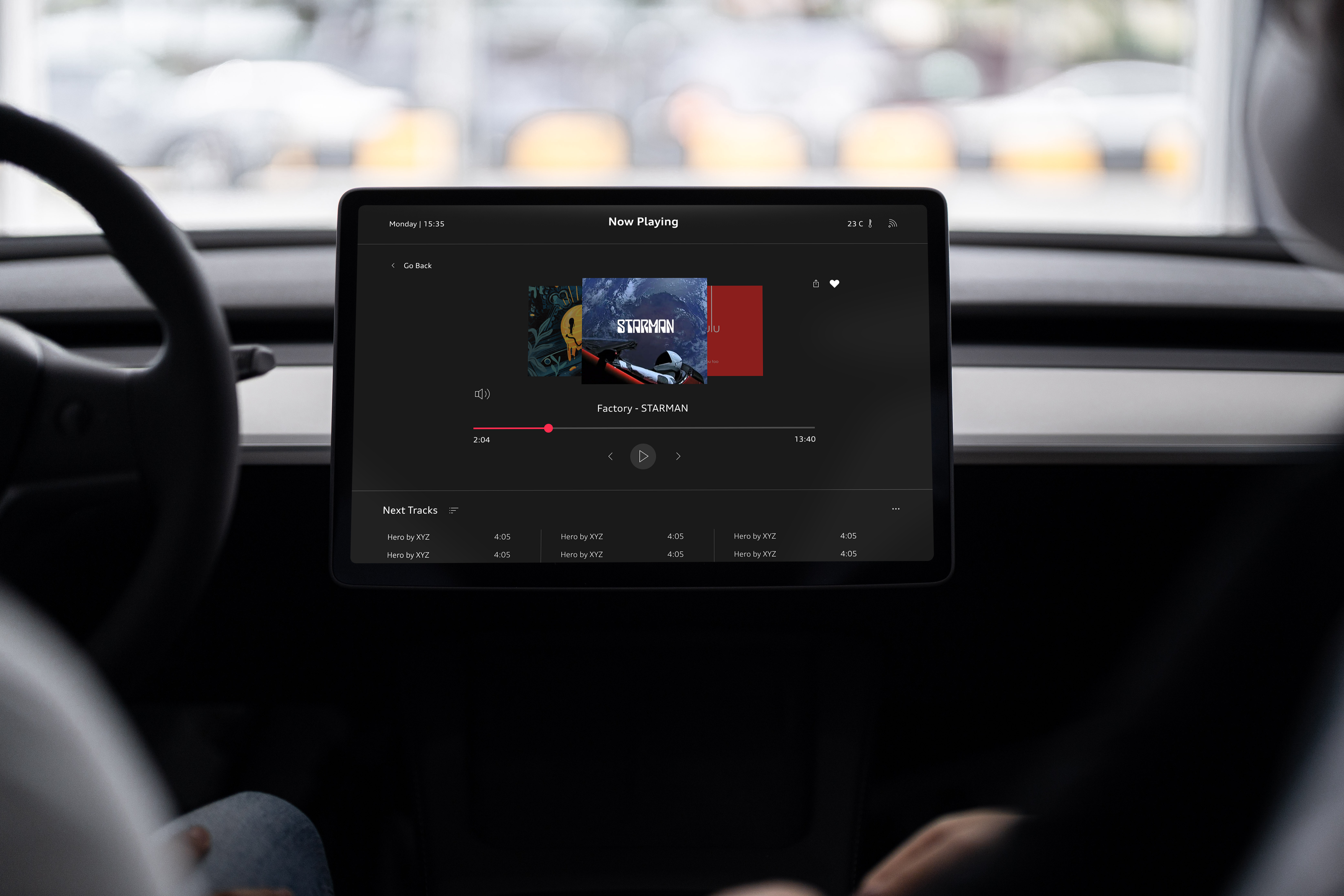 #9 Music Player 009 audi car ui clean dailyui design minimal music player ui userexperience
