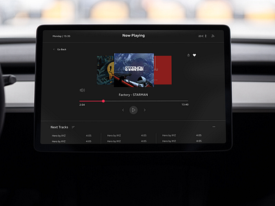 #9 Music Player 009 audi car ui clean dailyui design minimal music player ui userexperience