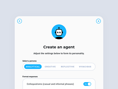 AI Agent Creator agent ai algorithm app artificial intelligence branding cute data design gpt illustration interface machine learning maximillian piras minimal ml product ui ux web