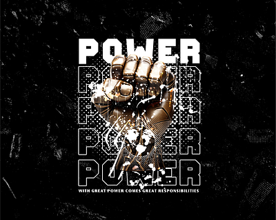 POWER branding design graphic design illustration logo motion graphics power typography ui ux vector