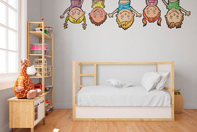 Vinyl wall sticker | Kids bedroom children childrens room decor decor wall desidn design graphic design illustration kids stickers typography vector vinyl