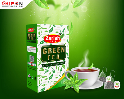 Green Tea Packaging Design branding design graphic design greentea shipon shipondesign