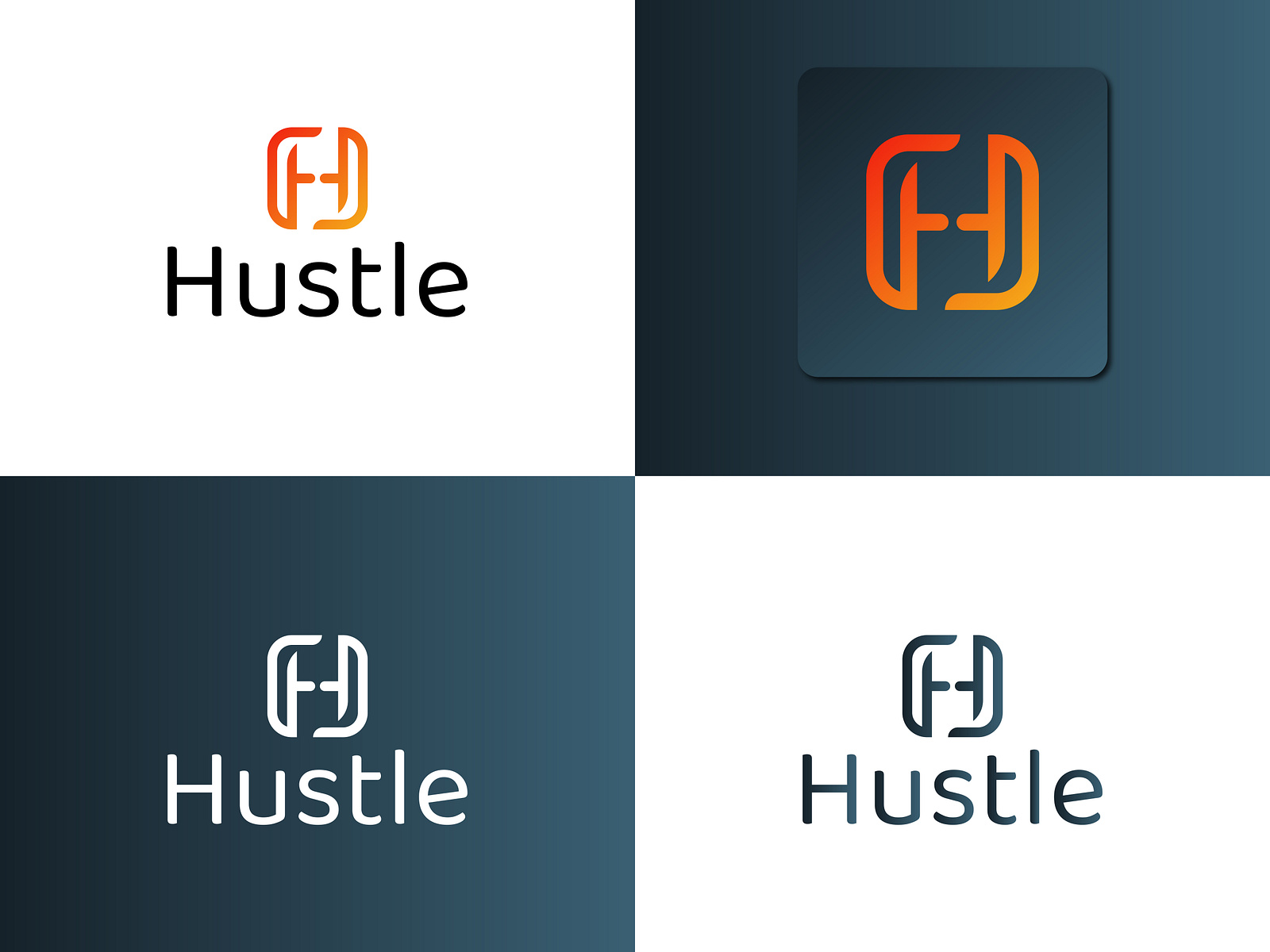 Hustle logo Design. H logo Design by Shakhawat Hossain on Dribbble