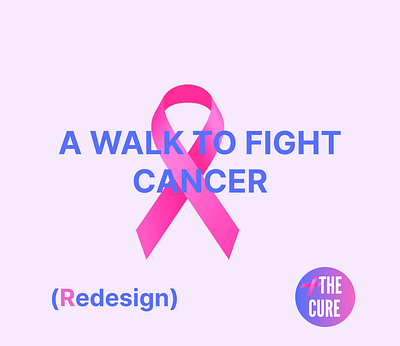 Daily UI Prompt Challenge #100 (Prompt ReDesign) 100daychallenge branding breast cancer cancer daily challenge dailyui design follow fundraising iconography illustration like logo pink prompt redesign typography ui