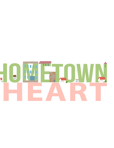 Home town heart logo
