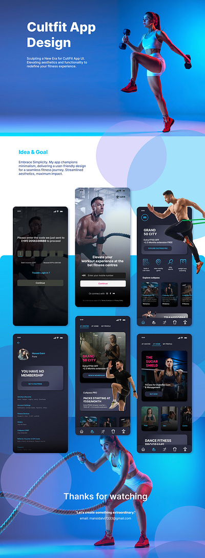 CultFit App UI Redesign app design app redesign cultfit app cultfit app design fitness app fitness app design ui ui ux