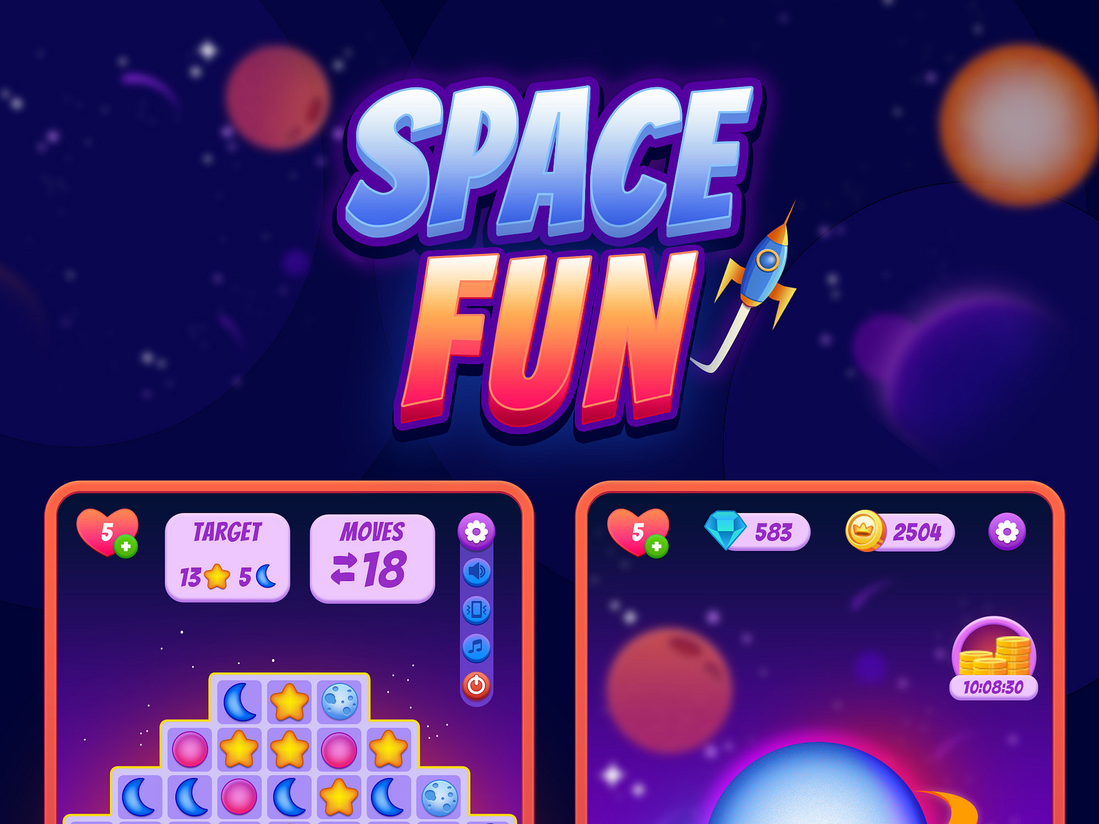 Space Fun Game by Noa Belkind on Dribbble