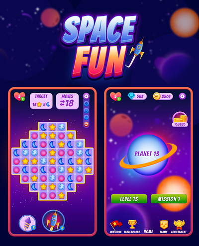 Space Fun Game photoshop