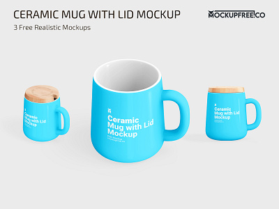 Free Ceramic Mug with Lid Mockup PSD Template cup cups design free mock up mockup mockups mug mugs photoshop product psd template templates