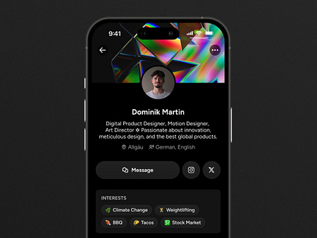 Browse thousands of Profile UI images for design inspiration | Dribbble