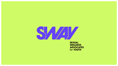 Sway Logo advocate branding graphic design health logo neon nike oklahoma purple wellness youth