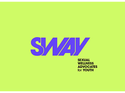 Sway Logo advocate branding graphic design health logo neon nike oklahoma purple wellness youth