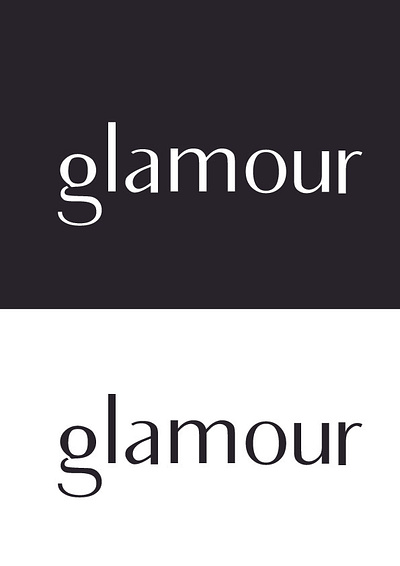 glamour is fictive project initiated by label des creatifs branding graphic design logo