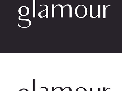 glamour is fictive project initiated by label des creatifs branding graphic design logo