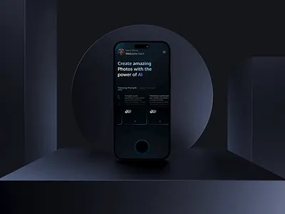 VoicePrompt AI Mobile App 3d ai app artifical intelligence case study clean concept design device interaction ios minimal mobile motion graphics ui ux voice assistant