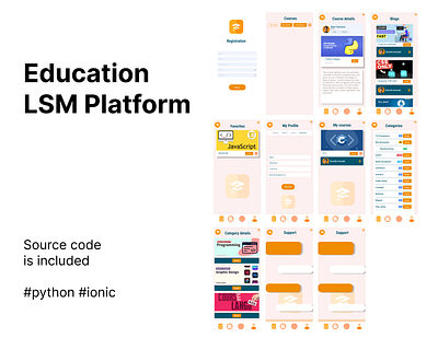 LSM App (Daily 003 / Source Code) app backend dashboard design free ionic learning lsm management system ui