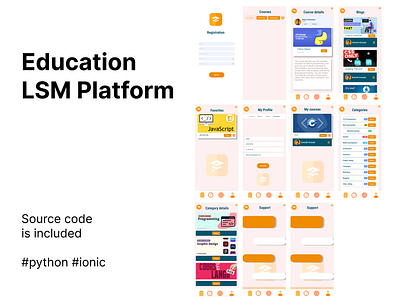 LSM App (Daily 003 / Source Code) app backend dashboard design free ionic learning lsm management system ui