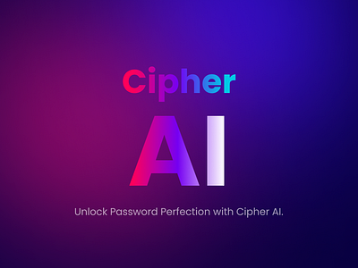 "Cipher AI" - UI Concept Design🔴🟣🔵 app branding design graphic design illustration logo typography ui ux vector