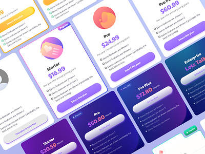 Subscription Plans Pricing Card UI app cards components gamification gamiz in app purchase inspiration landing page modal price structure price table pricing pricing card saas saas model simple style guide subscription subscriptions ui