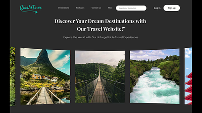 Travel website design animation design figma design graphic design product design prototype travel web design travel website design ui ui design web design