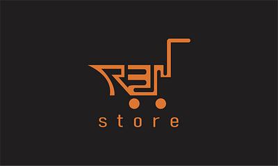 R3N Store branding coreldraw design graphic design logo onlineshop store umkm
