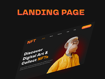 Landing page NFT company app bisnes design graphic design lending logo nft ui uiux ux