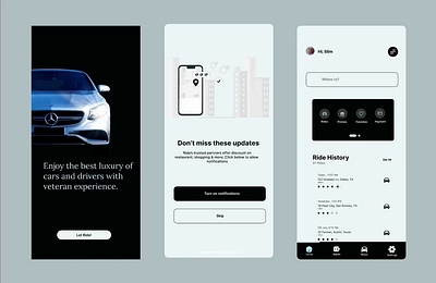 Ride App Animated Design animation graphic design ride ui