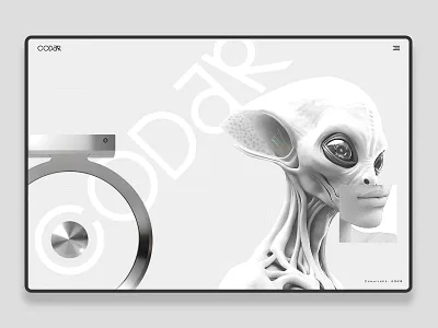 CODAR alien codar design futuristic intergalactic space translator ufo web web design