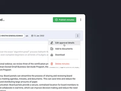 Meeting minutes - actions pop-up app clear concept design figma minimal pop up ui ux web