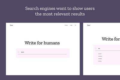 Search Engine UI Kit web page