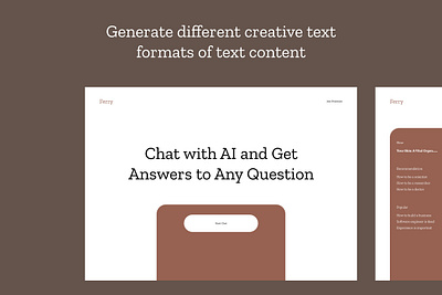 Personality AI Chat Web App UI Kit application science