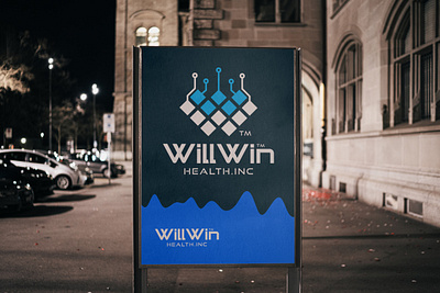 WillWin Health Logo brand identity branding business logo corporate logo health logo iconic logo innovation logo logo maker logo template minimal logo pixel logo pixel w symbolic logo tech logo w logo win logo