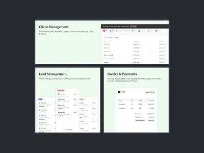 Bento Cards: SaaS Features bento design flat minimal saas ui