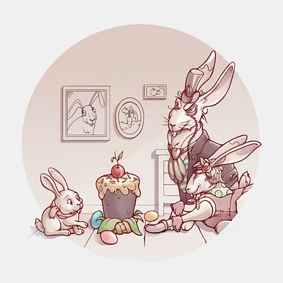 Easter! art artwork character character design digital art digital painting illustration