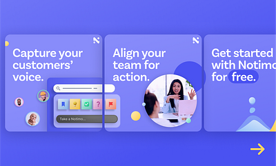 Notimo Socials Carousel Design 3d branding bubbly collaboration graphic design instagram mockup social media visual identity