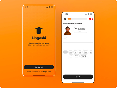 Lingoshi - Learning Language App / Daily UI #1 app appdesign branding design duolingo figma graphic design illustration ios language learninglanguage logo ui uidesign ux uxdesign