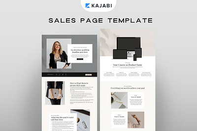 Kajabi Sales Page Template custom kajabi templates kajabi customizable kajabi funnel kajabi pipeline kajabi sales page template kajabi theme landing page sales funnel sales page