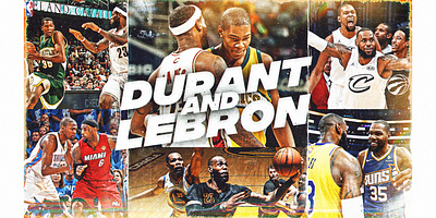 Durant & Lebron Matchup adobe photoshop basketball creative design graphic design kevin durant lebron james nba photoshop social media typography
