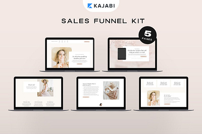 Kajabi Sales Funnel Template Bundle kajabi funnel kajabi pipeline kajabi sales page kajabi templates kajabi webinar landing page sales page template