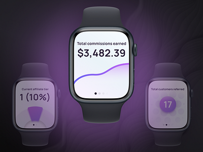 Apple Watch fintech app apple watch colorful design finance fintech gradients graphic design money monitor statistics track ui ux watch os watchos