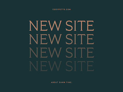 NEW WEBSITE! design gold green launch new portfolio site type typography website