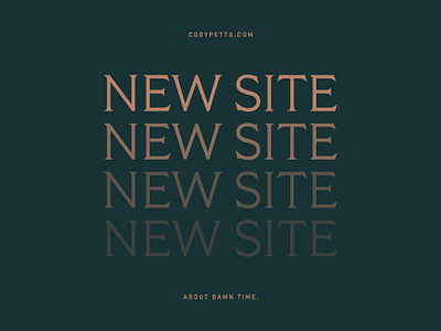 NEW WEBSITE! design gold green launch new portfolio site type typography website