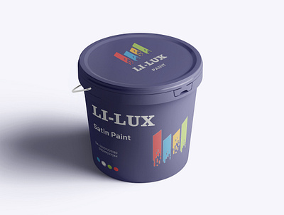 Li-lux Paints - Mockup design 3d branding design graphic design