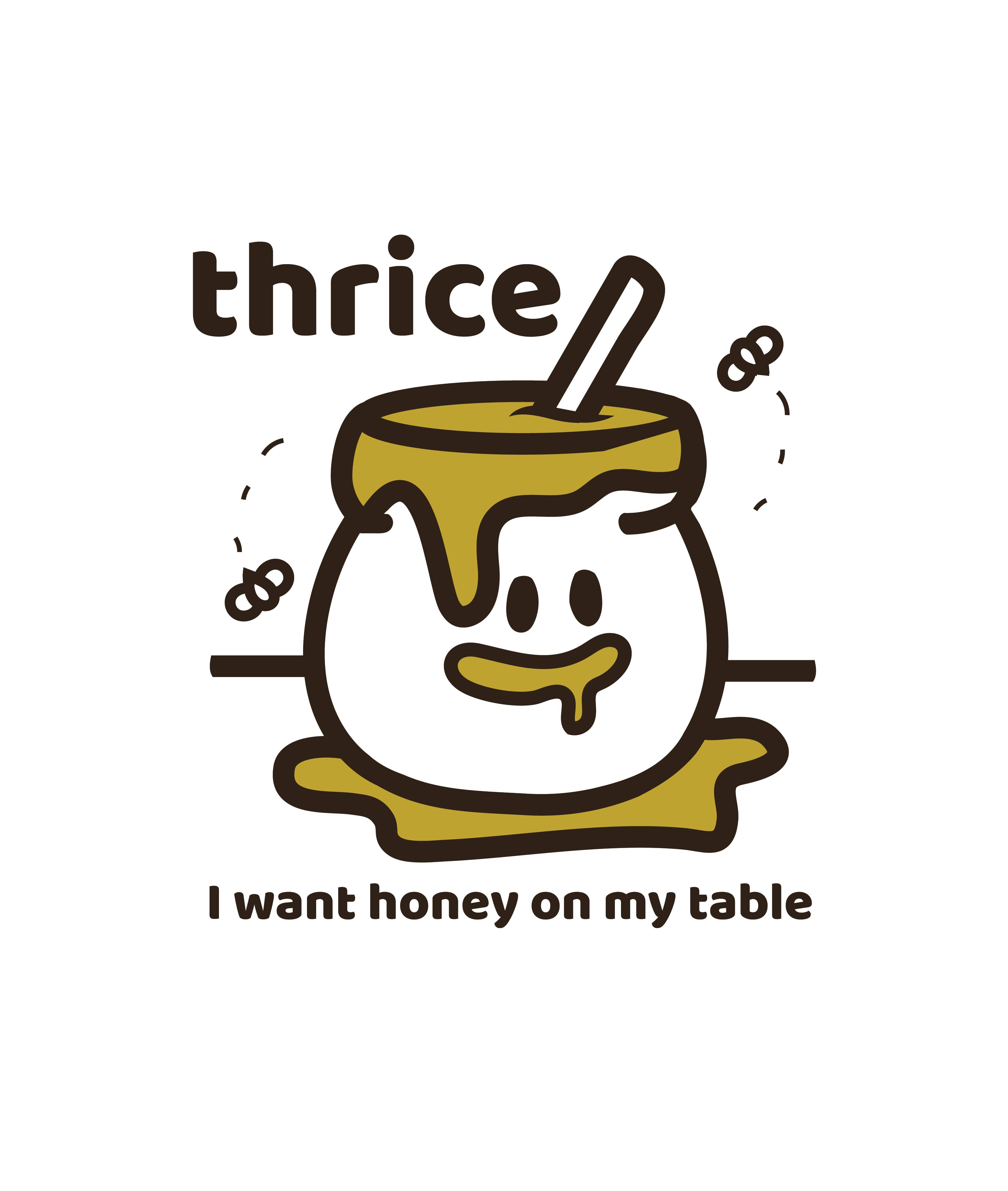 Thrice // Honey Pot band merch band tee cute emo honey illustration kids merch design music music tee pop punk shirt design t shirt design thrice vector